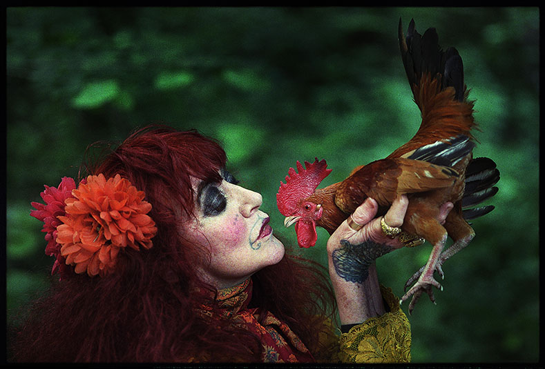 Vali Myers with Rooster